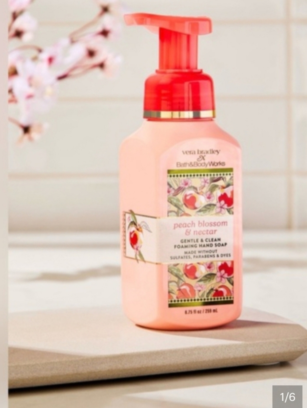 Peach Blossom & Nectar Foaming Hand Soap - Pink